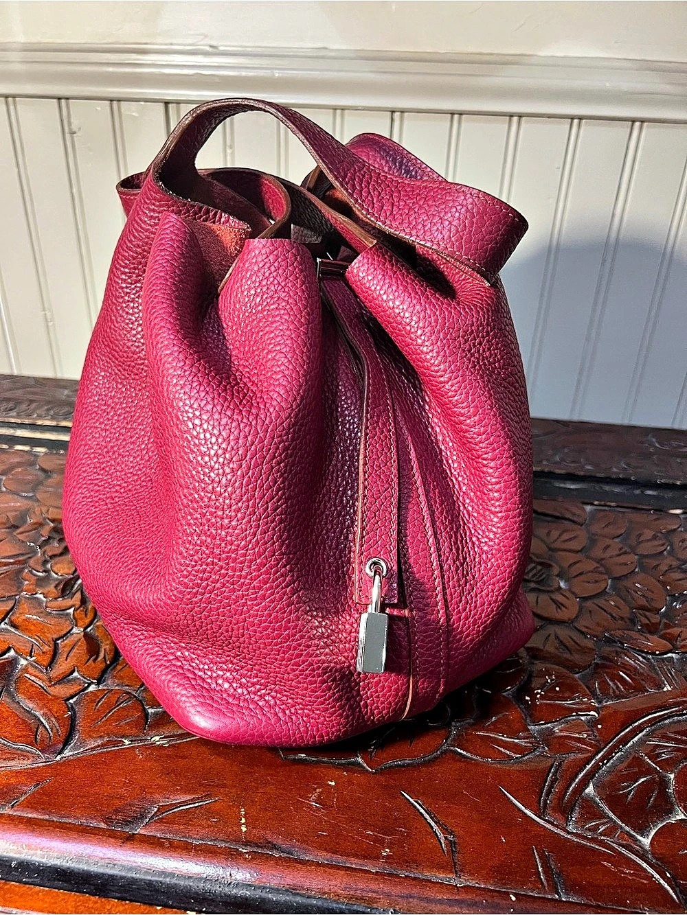 HERMÈS Picotin 22 in Clemence Leather